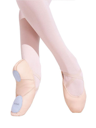 Juliet Leather Ballet Slippers - Pink