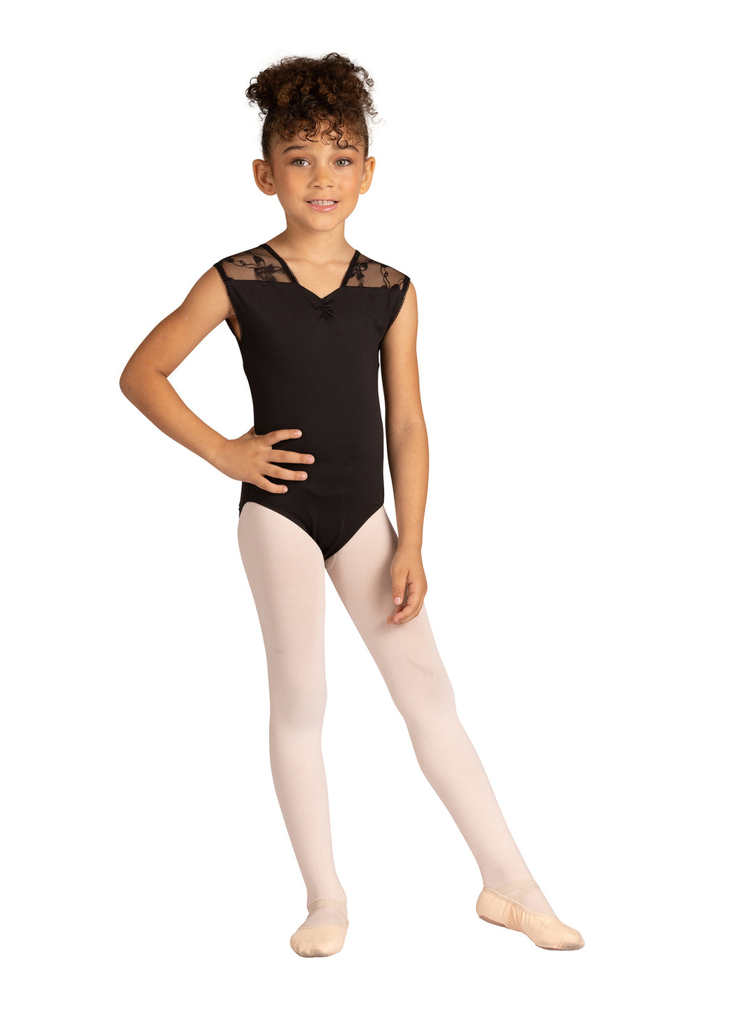 Gillian Mesh Tank Leotard - Child