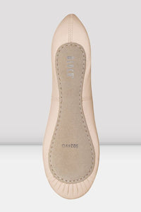 Giselle Leather Ballet Slippers - Pink