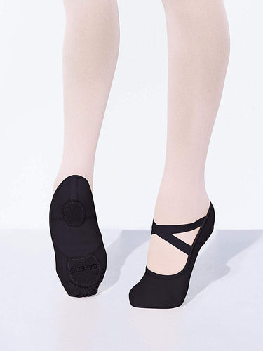 Hanami Canvas Ballet Slippers - Black