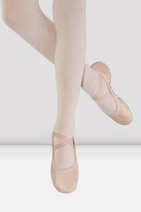 Odette Leather Ballet Slipper - Pink