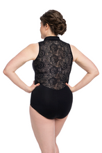 Load image into Gallery viewer, Zip Front Leotard with Lola Lace